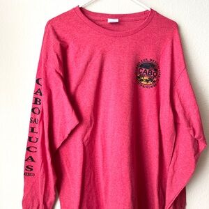 Cabo San Lucas Red Long Sleeve Men’s Shirt